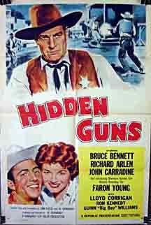 Hidden Guns (1956) starring Bruce Bennett on DVD on DVD